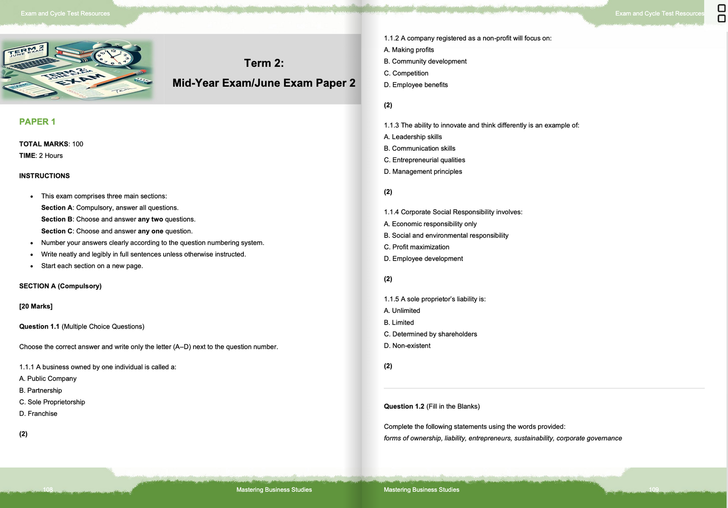 Ultimate Grade 10 Study Guide: CAPS-Aligned Practice Tests for Success